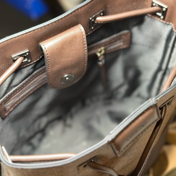 Calvin Klein Tan and Brown Bucket Bag - Picture 5 of 8